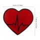 thumbnail image 2 of 10 broches de corazón rojo con forma de corazón, para electrocardiograma, para el Día de San Valentín, para enfermeras y médicos, 2 of 8