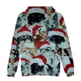 thumbnail image 5 of Pull de Noël Décontracté pour Hommes Mode Impression Numérique en Polaire à Capuche, 5 of 5