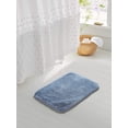 thumbnail image 3 of Bath Rug for Bathroom Non Slip Bathroom Mat (20 x 32, Blue) Water Absorbent Soft Microfiber Shaggy Bathroom Rug Machine Washable Bath Mat for Bathroom Thick Plush Shower Mat, 3 of 6