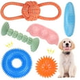 thumbnail image 1 of Dog Chew Squeaky Toys ENZZROA, paquete de 6 unidades para la dentición de cachorros, 1 of 7