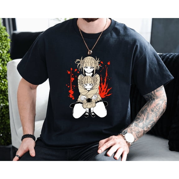 Himiko Toga My Hero Academia Anime Cosplay Manga Villain Unisex T-Shirt, up to size 3XL.