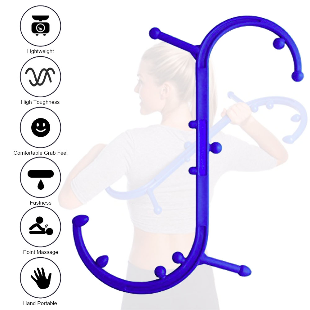 SShaped Trigger Point Massage Stick Full Body Muscle Pain Handheld