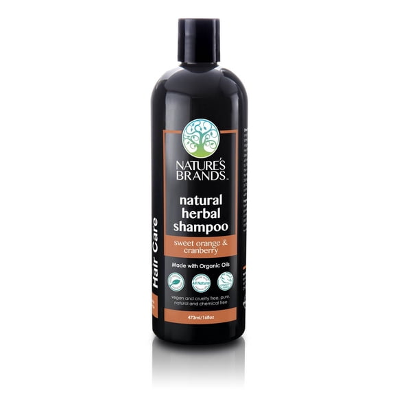 Herbal Choice Mari Natural Shampoo, Sweet Orange & Cranberry; 16floz BPA-Free Plastic, Made with Organic