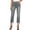 *3-Gray, variant on VBVC Women's Butt Lift Cropped Jeans,Stretchy Wide Leg Denim For Women,Ladies Washed Cuffed Hem Capri Pants with Pockets,Gray,S-3XL