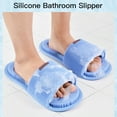 thumbnail image 3 of Silicone Shower Foot Scrubber, Soft Silicone Foot Cleaner with Non Slip Suction Cups, Silicone Bristle Shower Foot Cleaning Brush Slipper for Spa Massager, 3 of 7