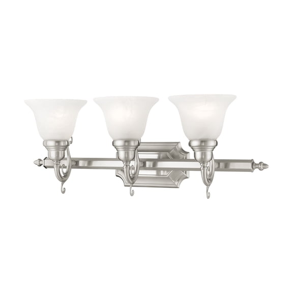 Livex Lighting French Regency Bath Light in Brushed Nickel
