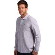 Lacoste Mens Classic Long Sleeve Pique Polo Shirt 4X-Large Silver Heathered