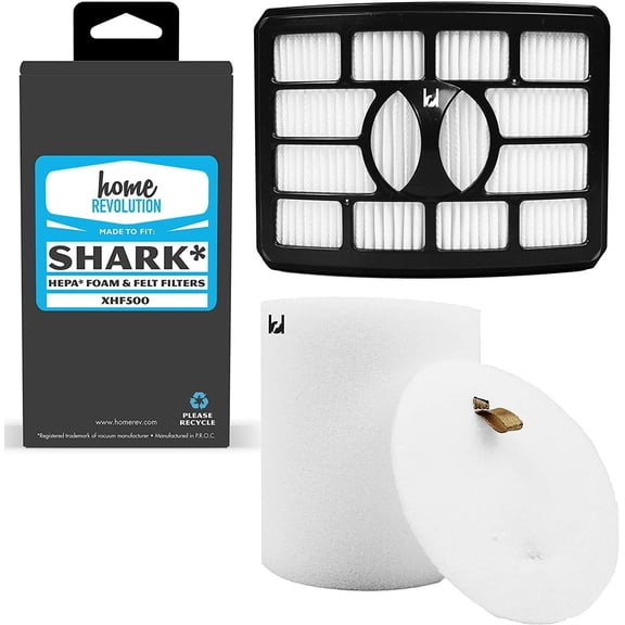 Home Revolution Shark NV500 Rotator Pro Lift-Away Filter Replacement Kit. Compare with Shark Part # XHF500 & XFF500