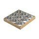 thumbnail image 4 of Platos para servir Macarena juego de platos con bandeja de Madera 9 rejillas de plata, 4 of 8