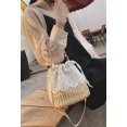 thumbnail image 2 of Kukuzhu Straw Bags for Women Hand-woven Bucket Straw Bag Small Straw Tote Summer Beach bag, 2 of 6