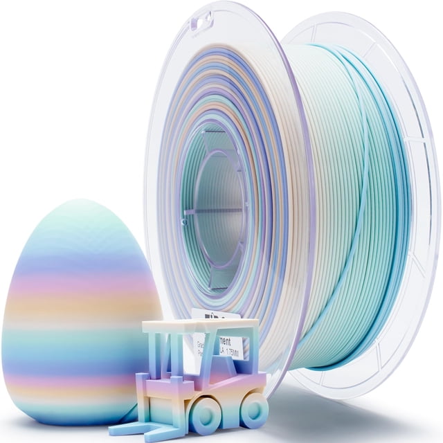 Filamento para impresora 3D ZIRO PLA de 1,75 mm Pastel Spectrum, 1 kg