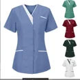 thumbnail image 7 of Scrub Top Women - Loose Fit Tunic Short Sleeve V-Neck Nursing T-Shirt | Breathable Healthcare Workwear | Comfortable Medical Uniform for Nurses & Carers, 7 of 7