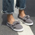 thumbnail image 6 of Willtoo Platform Sneakers for Women - Comfortable Slip On Shoes with Bow Gray, 6 of 6