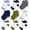 Blue Gray Green, variant on Rising Star Unisex Non Slip Low-Cut Grip Socks for Infants and Toddlers (9 Pack)