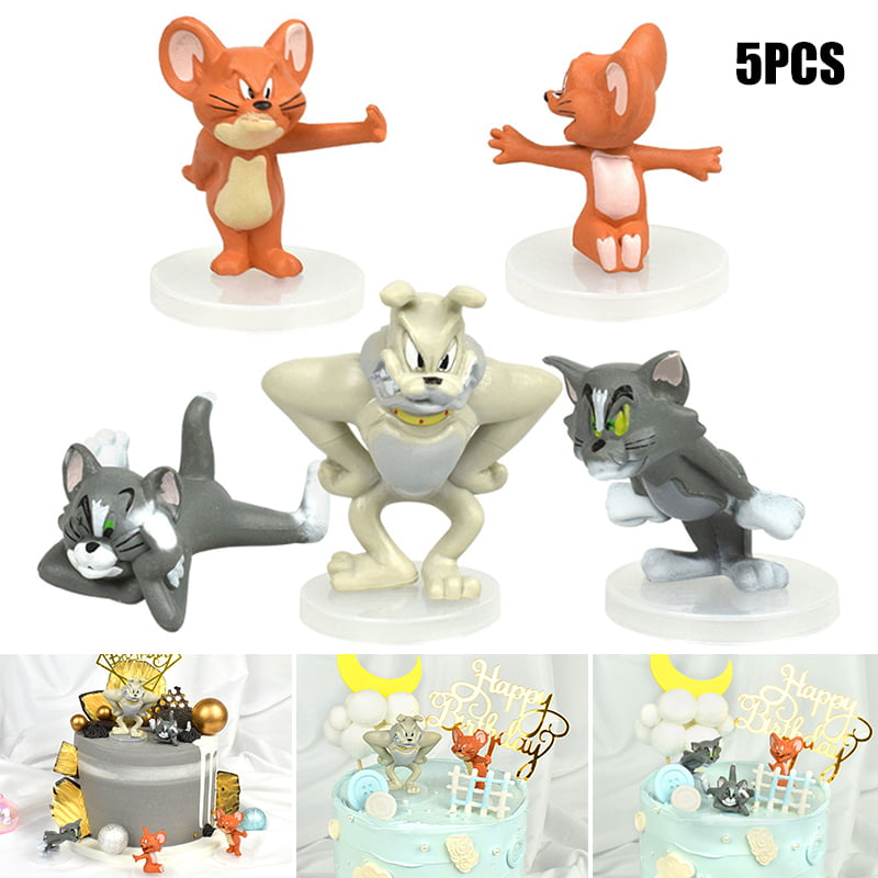 USA SELLER* Toy Doll Set Tom & Jerry Spike Mouse Playset 9 Figure Cake Topper 