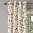 thumbnail image 2 of Ambesonne Colorful Grommet Curtain, Circle and Dots Spring, 50" x 96", Multicolor, 2 of 6