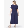 thumbnail image 2 of Woman Within Plus Size Short-Sleeve Scoopneck Empire Waist Dress, 2 of 5