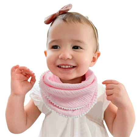 

Babys Boys Girls Lace Towel Handkerchief Towel Child Bib Burp Cloths Outwear Solid Toddlers Bib Rubber Catch Bib