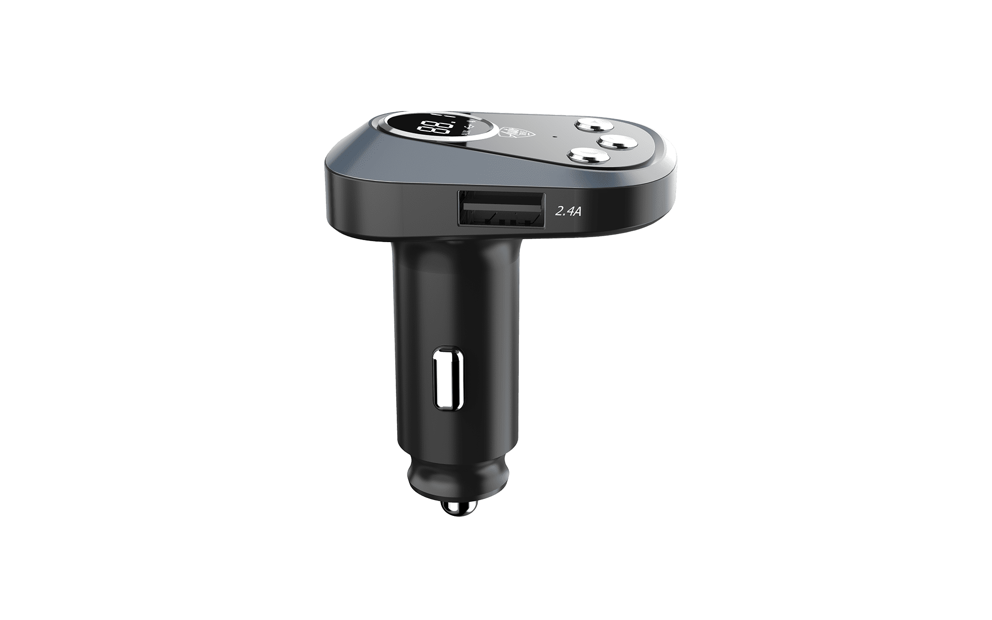 Auto Drive Bluetooth FM Transmitter,with App Control,Dual USB