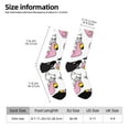 thumbnail image 5 of Yiaed French Bulldog Duck Print Great elasticity Crew Socks Sports socks for Men and Women, 5 of 5