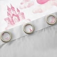 thumbnail image 4 of Manfei Cartoon Princess Castle Black Out Curtains,Fairy Tale Theme Curtains Pack of 2 (42x63 Each),Pink White Bedroom Curtains For Girls,Super Cozy Room Decor, 4 of 6