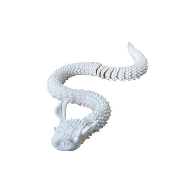Regalo para el Hogar,Modelo de Mano Móvil de Múltiples Articulaciones de la Serpiente Impresa,Decoración de Escritorio Flexible de 65 cm Y Juguete para Niños,Serpiente de Alivio Del Estrés Fidget,,