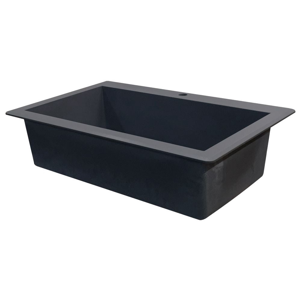 Transolid 33" x 22" Top Mount Toscana Ragusa Granite Kitchen Sink, Available in Various Colors