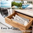 thumbnail image 3 of Yalumo Clothes Drying Rack Foldable, 62 Inch Laundry Drying Rack with3 Rotatable Arms for 27 Hangers, Stainless Steel Drying Rack Clothing, Tripod Drying Clothes Rack for Laundry Room Organization, 3 of 7