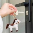 thumbnail image 4 of Llavero de peluche con la mascota del Año de los Caballos, ideal para colgar en mochilas, carteras o como decoración de regalo., 4 of 6
