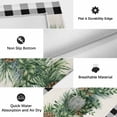 thumbnail image 5 of Christmas Pine Needle Outdoor Rug 6x9 Ft, Non Slip Washable Area Rug, Xmas Pine Cones Black White Plaid Patio Rugs Carpet Runner, Large Floor Mat for Indoor/Outdoor Deck Porch Camping, 5 of 8