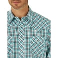 thumbnail image 5 of Wrangler Men's Long Sleeve 2 Pocket Plaid Woven Western Shirt, 5 of 5