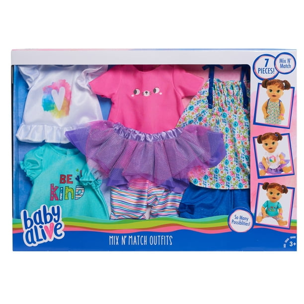 Baby Alive Mix N Match Outfit Set Doll Accessories Ages 3 Up By Just Play Walmart Com Walmart Com