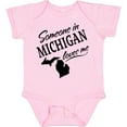 thumbnail image 3 of Inktastic Someone in Michigan Loves Me Boys or Girls Baby Bodysuit, 3 of 5