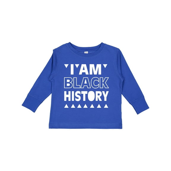 Inktastic I Am Black History Boys or Girls Long Sleeve Toddler T-Shirt