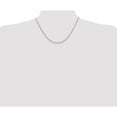 thumbnail image 5 of White Sterling Silver necklace Rolo chain 18 in 2.75 mm, 5 of 5