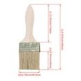 thumbnail image 5 of BQLZR 40 Pcs Pinceaux Plats Polyvalents avec Manche en Bois pour Taches Colles 2 Pouces, 5 of 5