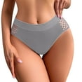 thumbnail image 1 of PMVFHDE Women Thong Half Coverage Lace Hollow Out Seamless Low Rise Underwear Breathable Comfortable Rear Lift Solid Color Panties For Women, 1 of 6