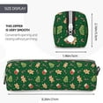 thumbnail image 3 of Naloa green Christmas Element Leather Pencil Case, Makeup Pouch, Zipper Pouch for Daily Essentials, Storage Organizer, Cosmetics and Stationary Bag, 3 of 7