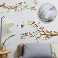 thumbnail image 4 of Bewildely 4 Uds estilo chino Vintage pájaros ramas pegatinas de pared póster PVC arte Mural calcomanía hogar negocios oficina sofá bebé Decoración del hogar, 4 of 6