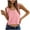 Pink, variant on Cotton Linen Crop Tops Womens Loose Fit Crewneck Sleeveless Tank Top Workout Casual Summer Tee Solid Color (S, Khaki)