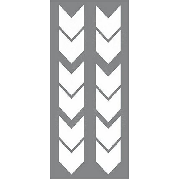 Wall Decal Wall Vinyl Sticker Arrows Simple Peel-N-Stick Modern Wall Décor, 12PC, 4x5 Each, White