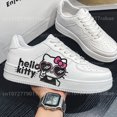 thumbnail image 2 of Zapatos informales de Hello kitty para mujer, zapatillas de plataforma para hombre, zapatos de kateboarding de moda, zapatos casuales para estudiantes de graffiti 3D, presente, 2 of 4