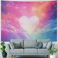thumbnail image 4 of Shiartex  Pink Galaxy Tapestry Pink Tapestry Cute Pink and Blue Tapestry Sky Stars Dream Abstract Tapestries Poster Backdrop for Kids Teen Girl Women Bedroom Living Room Dorm Decor 40x60inch, 4 of 6