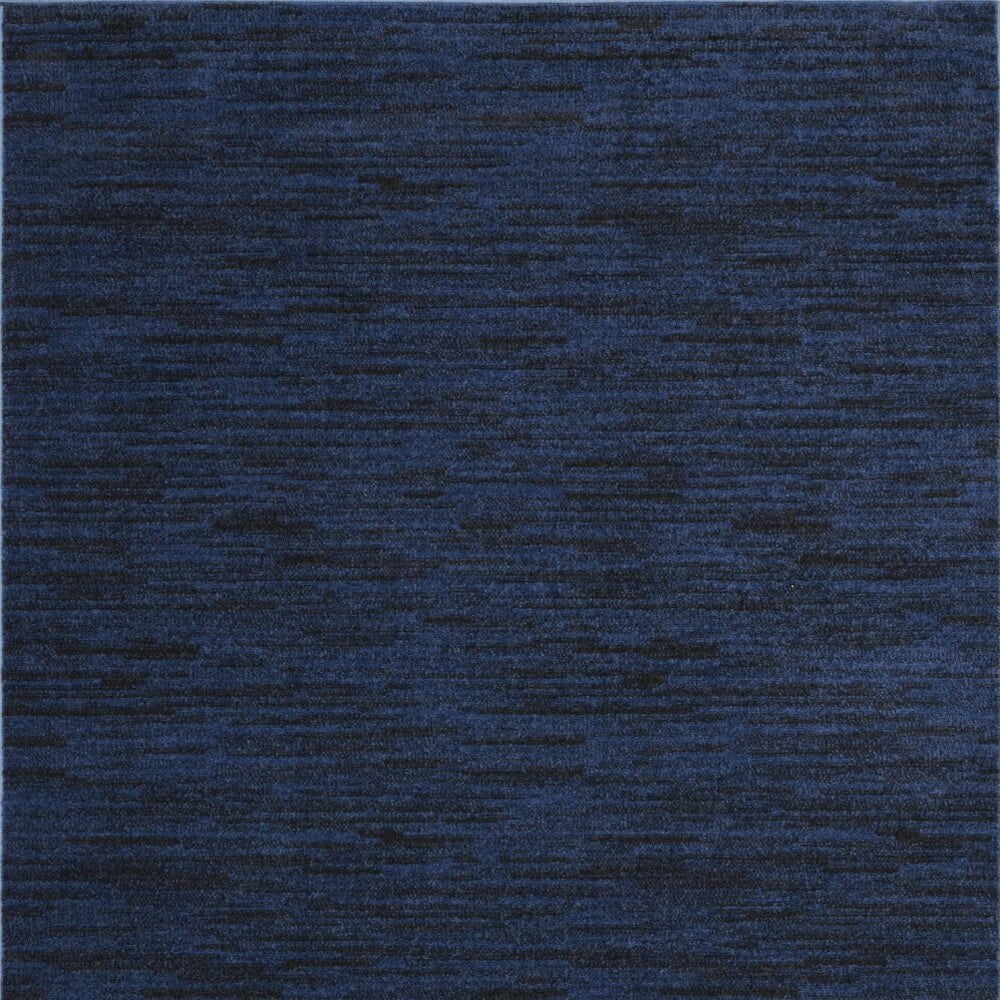 4' X 6' Midnight Blue Non Skid Indoor Outdoor Area Rug - 6' x 7'