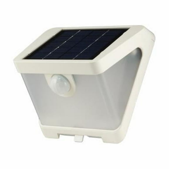 Cooper Lighting SWL0540W Solar LED Security Wedge Light, Motion Activated, 500 Lumen, White - Quantity 1