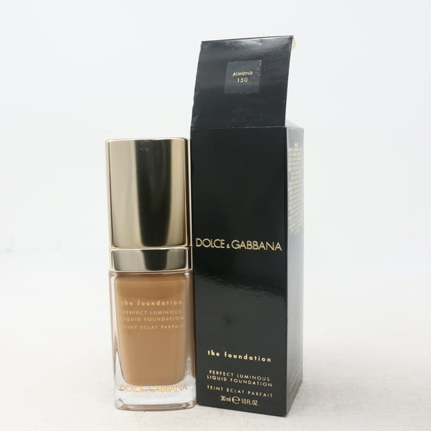 Dolce & Gabbana Fond de Teint Liquide Lumineux Parfait 1,0 Oz 150 Amande Neuf avec Boîte