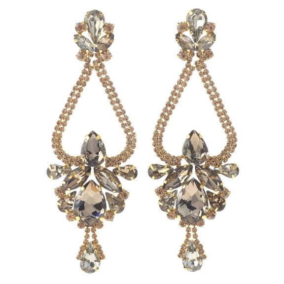 Large Chandelier Rhinestone Earring