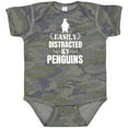 thumbnail image 3 of Inktastic Easily Distracted by Penguins Boys or Girls Baby Bodysuit, 3 of 5