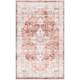 thumbnail image 2 of SAFAVIEH Santa Monica Celinda Medallion Polyester Area Rug, Rust/Gold, 3' x 5', 2 of 13