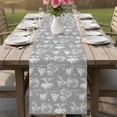 thumbnail image 4 of Farmhouse Country Table Runner 72 Inches, Grey Vintage Trees Rustic French Garden Bed Runner Dresser Scarves Tabletop for Indoor Outdoor Parties/Ceremony/Banquet, 14" x 72", 4 of 9
